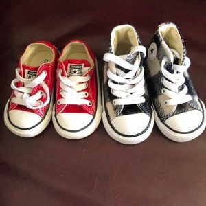 2 pair Converse All star + 1 pair Sperrys